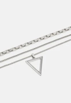 Pier One 3Pack - Collar - Silver-Coloured -Ropa Pier One 0939075566a74b089b462fd6f4c080a5