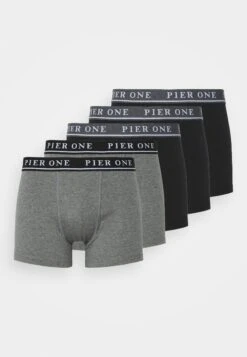Pier One 5 Pack - Culotte -Black/Mottled Dark Grey