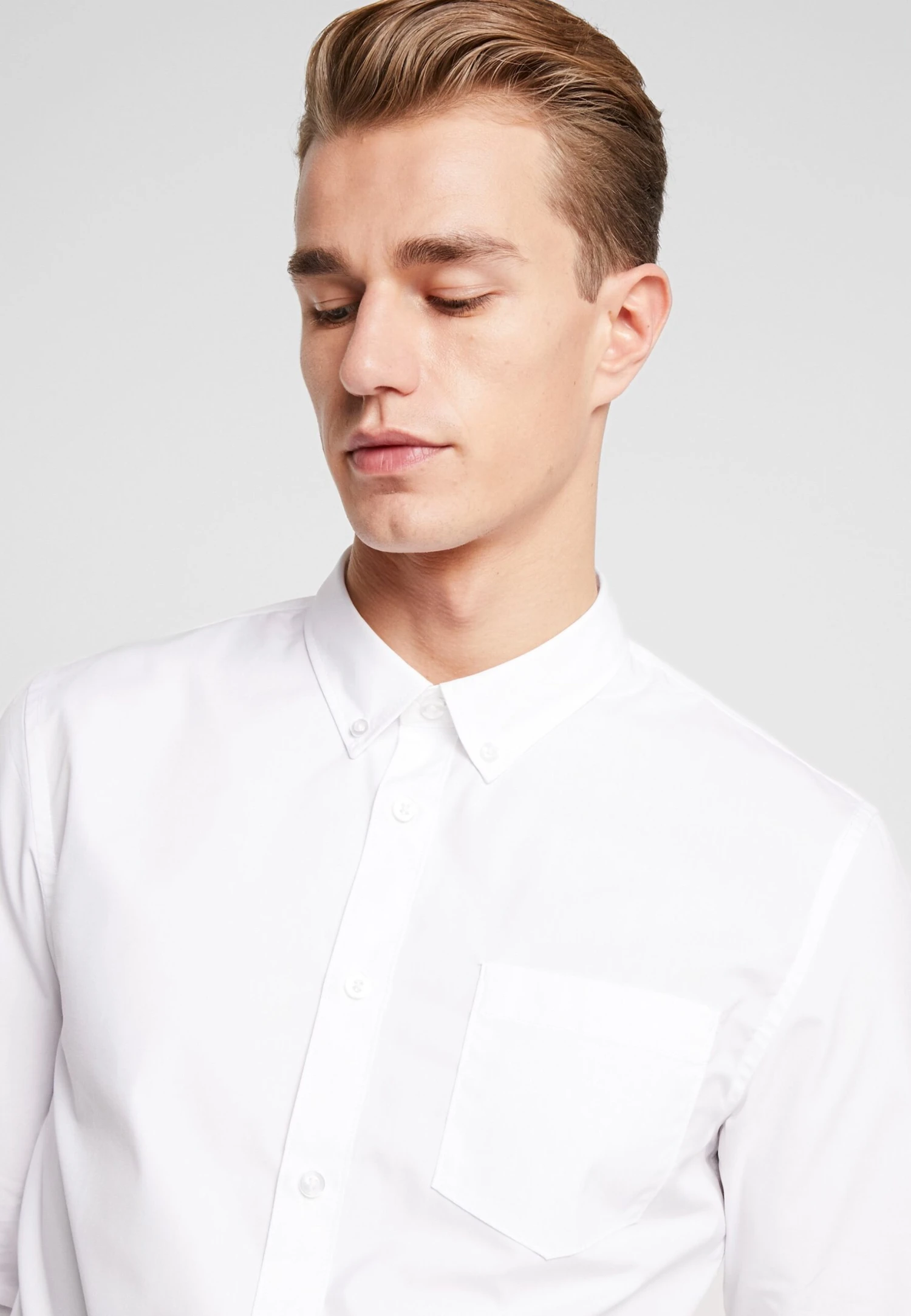 Pier One 2 Pack - Camisa Elegante - White/Light Blue 8 Pier One 2 Pack - Camisa Elegante - White/Light Blue - Imagen 6