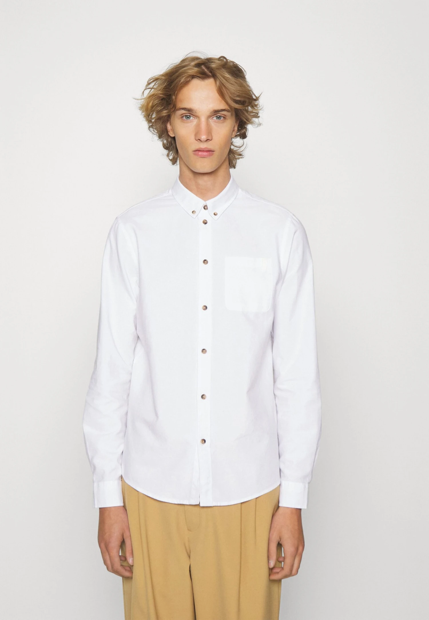 Pier One 2 Pack - Camisa - White/Light Blue 6 Pier One 2 Pack - Camisa - White/Light Blue - Imagen 4