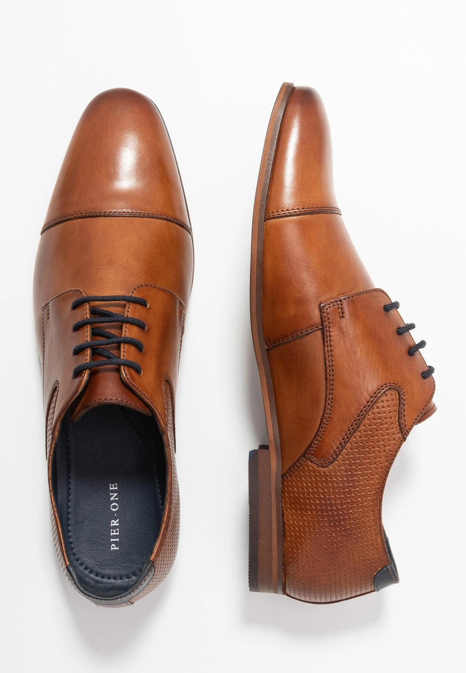 Pier One Leather - Zapatos Con Cordones - Cognac 4 Pier One Leather - Zapatos Con Cordones - Cognac - Imagen 2