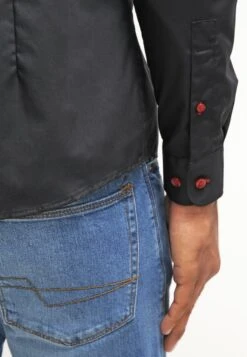 Pier One Camisa - Black/Red -Ropa Pier One 1cc26882c4194d1486a01c69112de5b1