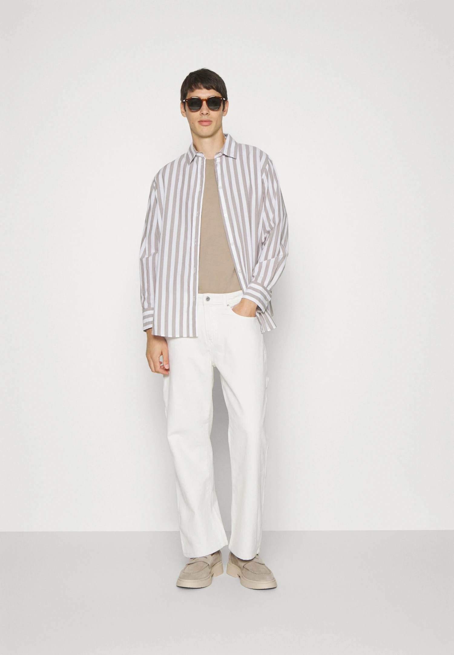 Pier One Carpenter Colored Twill- Vaqueros Rectos - Off-White 4 Pier One Carpenter Colored Twill- Vaqueros Rectos - Off-White - Imagen 2