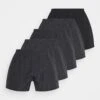 Pier One 5 Pack - Boxer - Black/Dark Grey -Ropa Pier One 329cacf728544decb2262cf4c83f209d