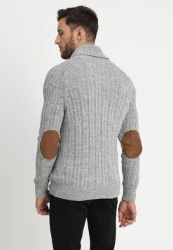 Pier One Chaqueta De Punto - Mottled Dark Grey -Ropa Pier One 3374bc5b15c34532a3a61fa1517a3ccc