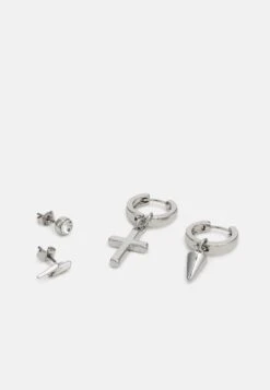 Pier One 3 Pack Unisex - Pendientes - Silver-Coloured -Ropa Pier One 3cd8712c5f384a889eb27469ebf636c4