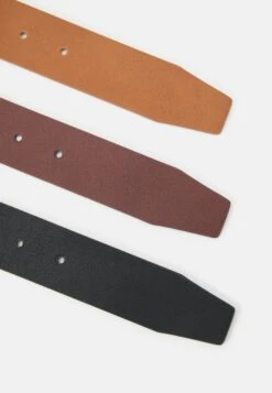 Pier One 3 Pack Unisex - Cinturón - Black/Brown/Cognac -Ropa Pier One 5093dbbd357b48f4906cc633ff9bf4ec