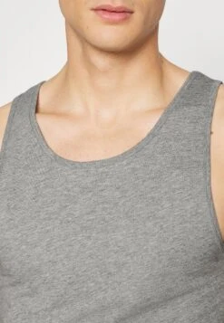 Pier One Rib Vestlue - Camiseta Interior - Grey/White/Blue -Ropa Pier One 651f5eab990948179a19a8d8a182168d