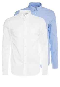 Pier One 2 Pack - Camisa Elegante - White/Light Blue 12 Pier One 2 Pack - Camisa Elegante - White/Light Blue -Ropa Pier One 71d6edb91cac4bc5aa9b2a07563069b2