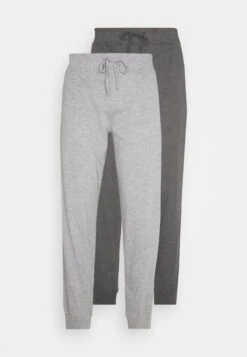Pier One 2 Pack - Pantalón De Pijama - Mottled Dark Grey/Mottled Grey -Ropa Pier One 7438e3af94d84f41a7e5cef68ab55737
