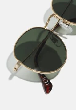 Pier One Unisex - Gafas De Sol - Gold-Coloured/Green -Ropa Pier One 757cc522f0d64d40943756228eeb0e2f