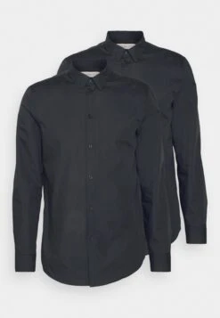 Pier One 2 Pack - Camisa Elegante - Black -Ropa Pier One 7c9c9d7231e34a65b82ab4c38920fc46