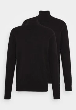 Pier One 2 Pack - Basic Turtleneck - Jersey De Punto - Black -Ropa Pier One 8734a667699e468ebb89189aafa90312