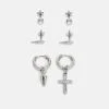 Pier One 3 Pack Unisex - Pendientes - Silver-Coloured -Ropa Pier One 91ff65dc2d62466d9aae0c3f60ce44b7