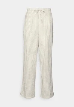 Pier One Drawcord Trousers Linen Blend - Pantalones - Off-White -Ropa Pier One 976f1ac0d05743c092e5a017af8c58d1