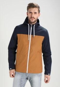 Pier One Chaqueta Fina - Dark Blue / Camel
