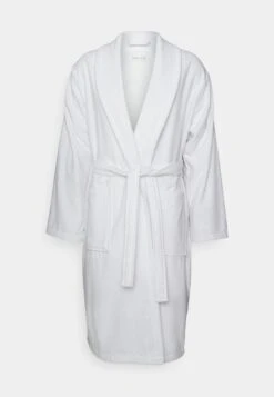 Pier One Shawl Towel Bathrobe - Albornoz - White -Ropa Pier One ae61951bd55140ac9d167b819a7964f5