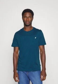 Pier One 5 Pack - Camiseta Básica - White/Blue/Stone -Ropa Pier One b839b6722acb4810893aab216141f42b