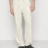 Pier One Drawcord Trousers Linen Blend - Pantalones - Off-White -Ropa Pier One b95eb718ba79473385a4a0d44aaaf9c3