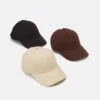 Pier One Unisex 3 Pack - Gorra - Black/Dark Brown/Beige -Ropa Pier One c2733f675ca44ebd8c1145369473dacc