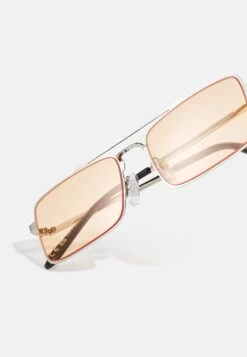 Pier One Unisex - Gafas De Sol - Silver-Coloured, Orange -Ropa Pier One c3e0b08b50694894a004abe5f6d7d7b9