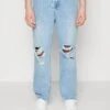 Pier One Distress On Knees - Vaqueros Boyfriend - Light Blue Denim -Ropa Pier One c70e5d5afc5f4fc1bdf2398420fe8195