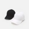 Pier One Unisex 2 Pack - Gorra - Black/White -Ropa Pier One c81afa5f2a2041ba9384bf535a217551