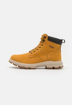 Pier One Botines Con Cordones - Yellow