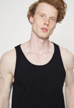 Pier One 3 Pack - Top - Black/Blue/Grey -Ropa Pier One e992927e4f834c1f935fa4d388dd82c4