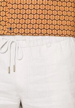 Pier One Linen Blend Drawcord Shorts- Shorts - Beige -Ropa Pier One faf1e59edf384bd2bc1cf42708a1a79d