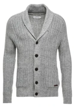 Pier One Chaqueta De Punto - Mottled Dark Grey -Ropa Pier One fba2109b74be46bdafe437909b97f227