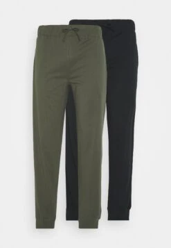 Pier One 2 Pack - Pantalón De Pijama - Black/Khaki -Ropa Pier One fceacdbd6c9c4aa79c27f8b710c32922