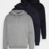 Pier One 3 Pack - Sudadera - Dark Blue/Black/Mottled Grey -Ropa Pier One ff17df88063f4783ac8f7548600524f6
